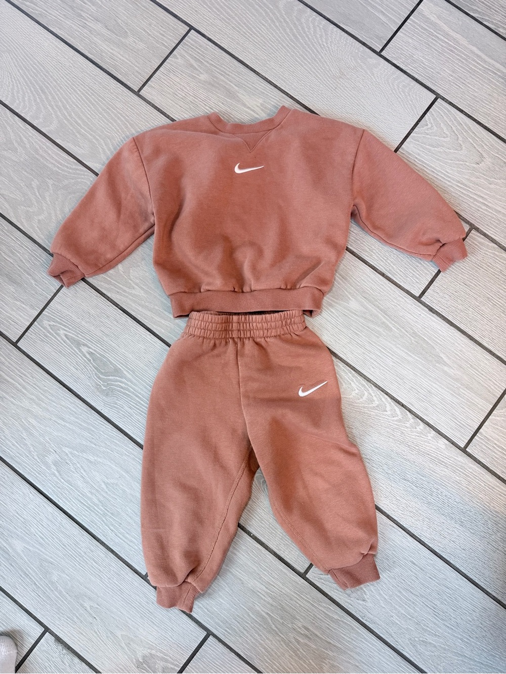 Nike Kids Cozy Mauve set - Elastic Waist-3t